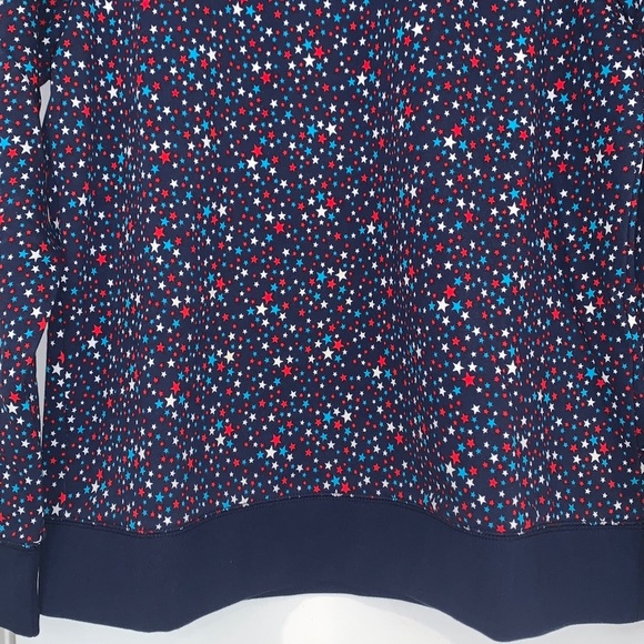 Brand New Lands End Serious Sweats French Terry Star Print Sweatshirt M - Picture 4 of 10